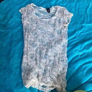 Woman’s shirt cover